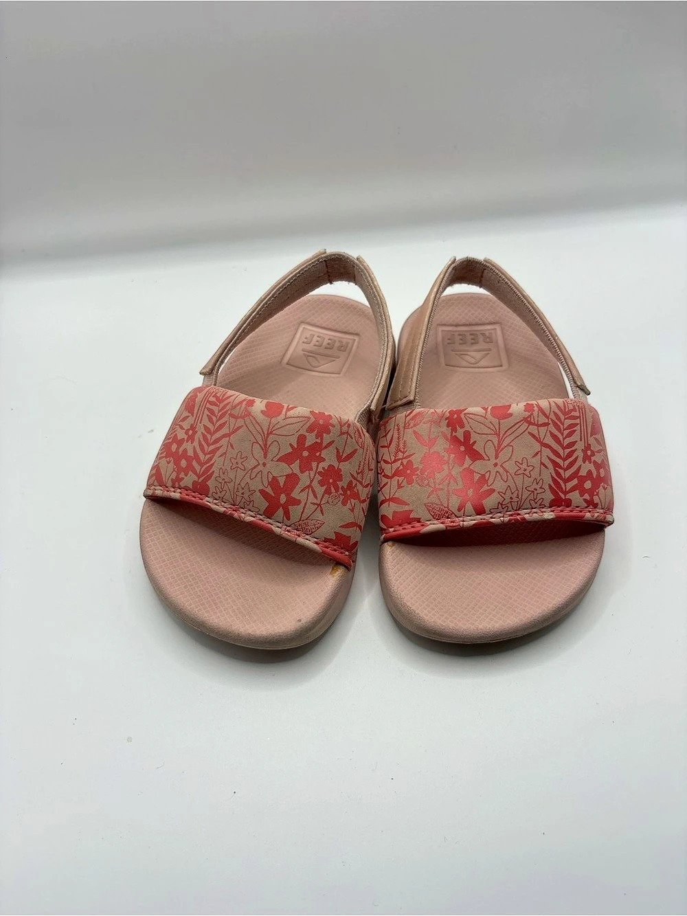 REEF One Slide Sandal Floral Pink & Red Baby 3 Infant